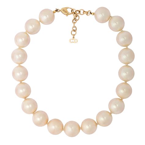 dior necklace pearl|christian dior jewelry necklace.